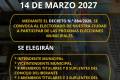 Las Elecciones en La Falda serán el 14 de marzo …